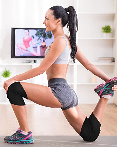 Eurzom 3 Pairs Dance Knee Pads for Women M Black Skin Pink