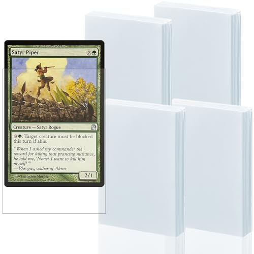 400 Pack Card Sleeves - Clear Inner Sleeves for Trading Cards (64x89mm)