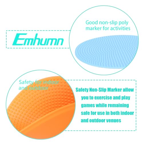 4-inch Non-Slip Spot Markers for Agility Training - 6/12/24 Pcs