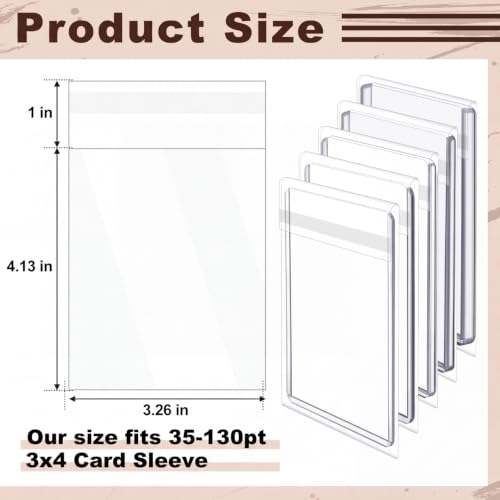 90 Pcs Resealable Team Bags for Trading Cards - 35-130pt Sleeves