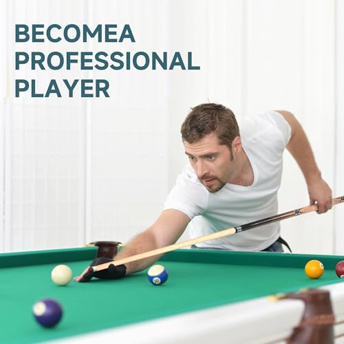 HomeSeason 58" Professional Pool Cue Stick with Bag - 19oz Low Deflection Billiard Cue