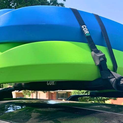 Aero Car Roof Rack Pads for Surfboards, Kayaks, Canoes - Black, 28" Wide
