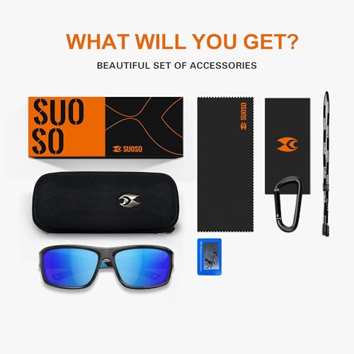 Polarized Sports Sunglasses with UV Protection for Men & Women