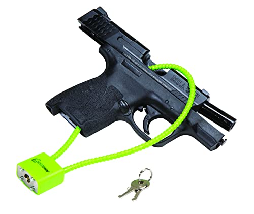 15 Inch Cable Gun Lock - California DOJ Approved, Green - One Size