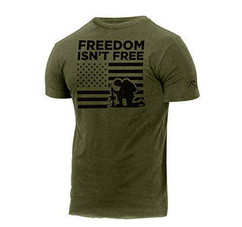 X-Large Rothco Freedom Isn't Free T-Shirt Olive Drab Military Tee