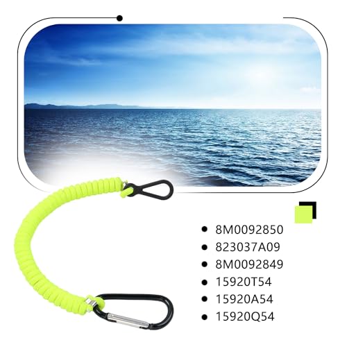 Boat Key Lanyard - Marine Outboard Engine Stop Kill Switch - Green