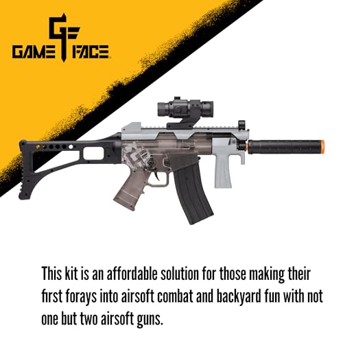 Airsoft Rifle Kit with 10-Shot Magazine - Grey, One Size