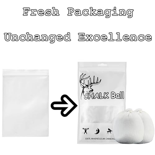 Gym Chalk Balls - 2 Pack (3oz Each) for Weightlifting & Climbing