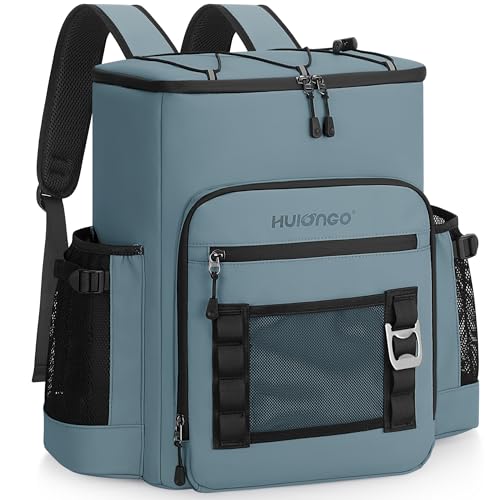 Hulongo Insulated Cooler Backpack 52-Can Capacity Light Blue 30L