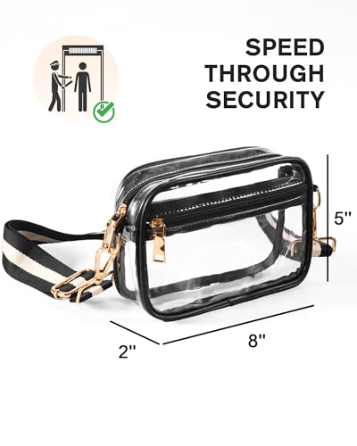 Clear Crossbody Bag for Stadium Events | Water-Resistant PVC