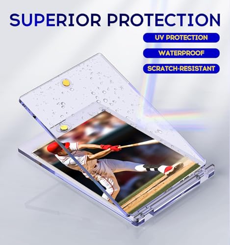 50ct Magnetic Card Holders - 35pt UV Protectors for Trading Cards