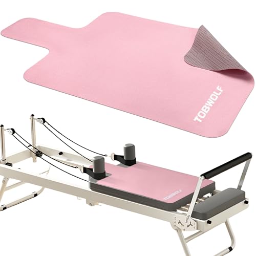 Pink Suede Pilates Reformer Mat - Non-Slip, Quick-Drying, Lightweight