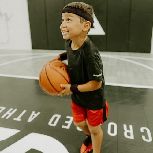 Kids' Non-Slip Moisture-Wicking Wristbands - Black