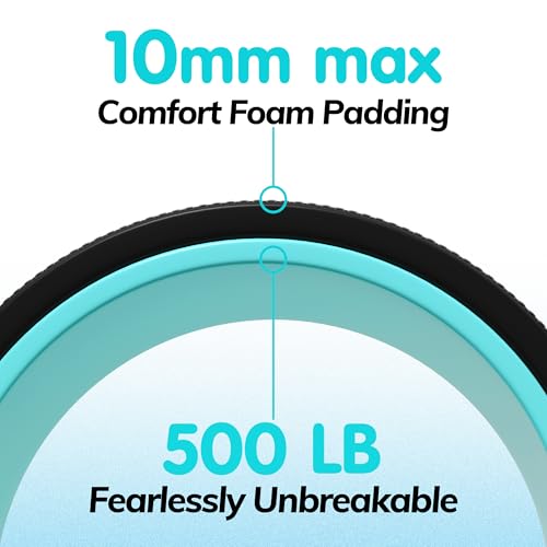 Yoga Wheel 3-Pack for Back Pain Relief & Deep Stretching