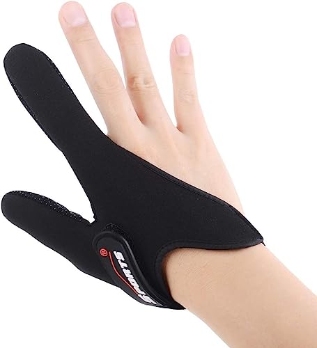 Fishing Gloves - Professional Thumb & Index Finger Glove - Black