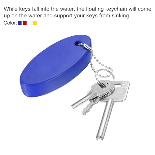 Floating Keychain - 2 Pack Yellow Buoyant Keyrings for Boating