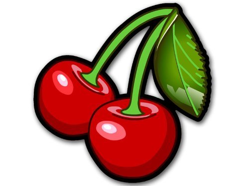 Hot Red Cherry Sticker - 3 Inch Vinyl Decal for Cars & Laptops