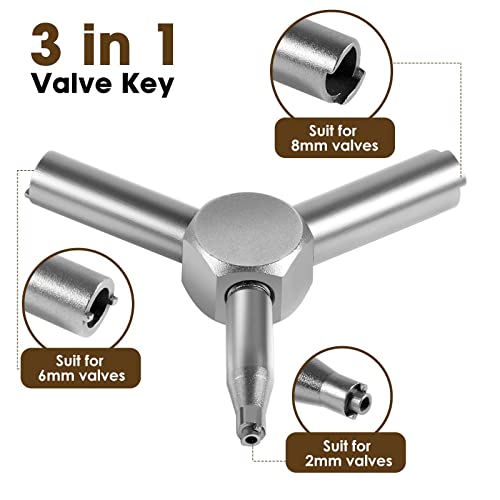3-in-1 Airsoft Valve Key Tool - Stainless Steel Gas Wrench