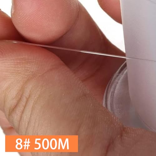 480 Yards Clear Nylon Fishing Line - Strong & Abrasion Resistant