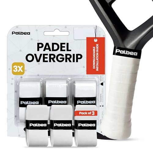 Padel Racket Grip Tape - Pack of 3, Sweat-Absorbent, Anti-Slip