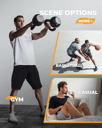 Men's Quick Dry Gym Basketball Shorts - 2 Pack Athletic Activewear