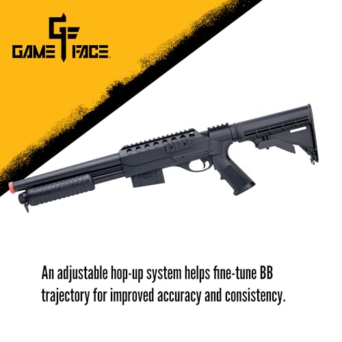 Game Face VooDoo Spring-Powered Airsoft Shotgun, 6mm, 390 FPS