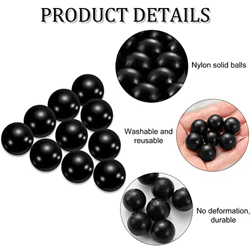 68 Caliber Nylon Projectiles - Reusable Paintballs, 150 Pack - Black