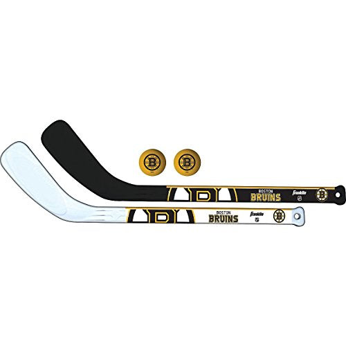 Boston Bruins Mini Hockey Stick Set - Knee Hockey Toys for Kids