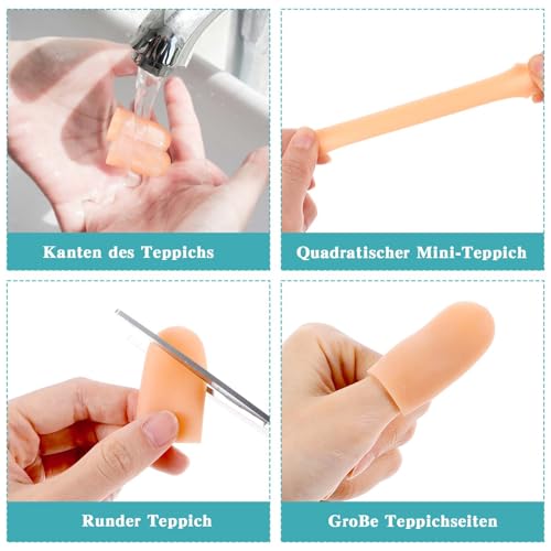 8-Pack Silicone Finger Cots - Protective Finger Sleeves