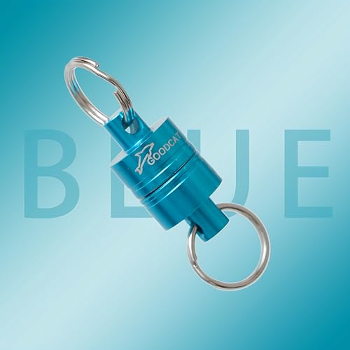 Magnetic Fly Fishing Net Release with Carabiner - Blue
