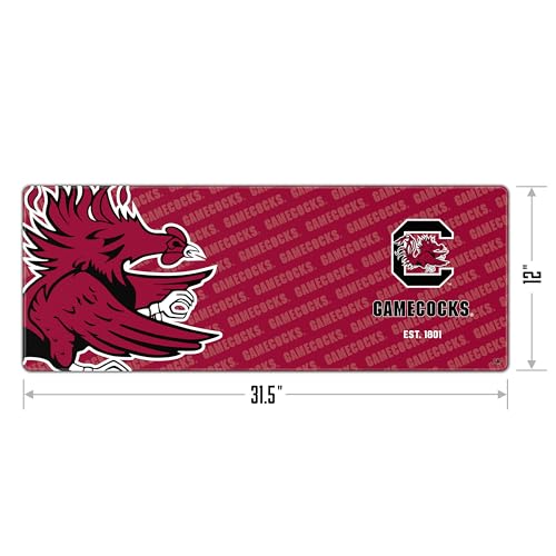 South Carolina Gamecocks Desk Pad - Non-Slip Rubber, 31.5x12