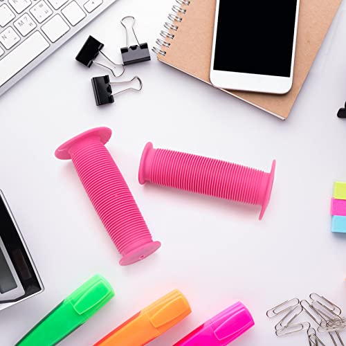 Kids Bike Grips - Soft Rubber Handlebar Grips for BMX & Toddler Bikes - Pink