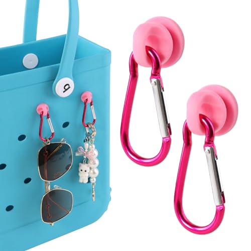 2Pcs Pink Hook Set for Bogg Bags & Simply Southern - Clip Holders