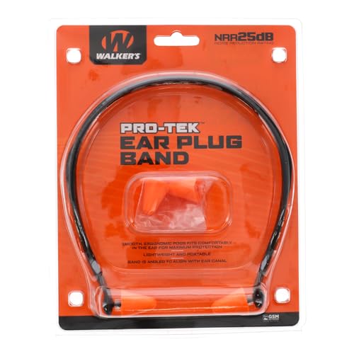 Pro-Tek Earplug Band - 25dB NRR Passive Hearing Protection for Shooting