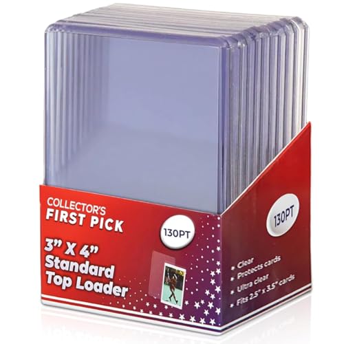 130PT Top Loaders - 10 Count Pack for Trading Cards