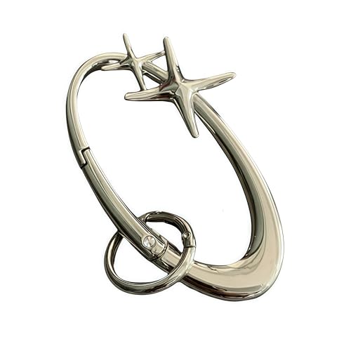 Silver Carabiner Keychain - Y2K Minimalist Design