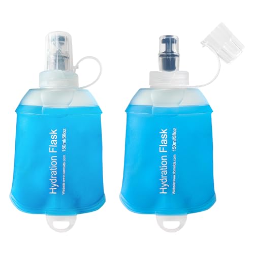 150ml Soft Flask Water Bottle - 2 Pack for Running & Hiking