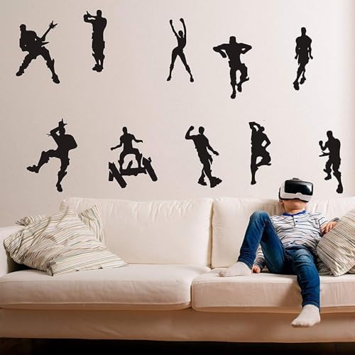 Video Game Wall Decals Poster Dancing Peel and Stick Wall Decal Boys Wall Stickers for Playroom Bedroom Game Room Wall Decor