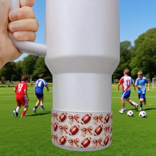 Silicone Protective Boot Cover for 12-40oz Tumblers - Rugby Pattern