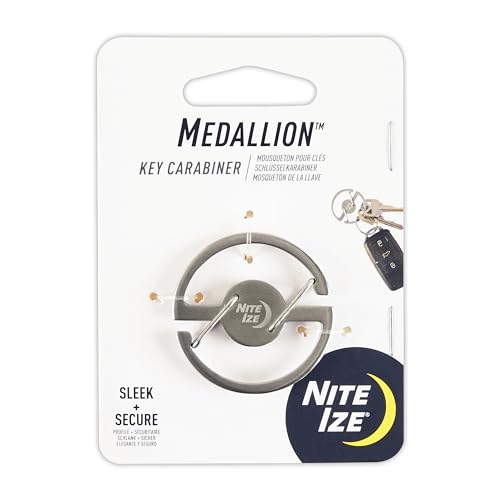 Medallion Key Carabiner - Secure Stainless Steel Key Ring