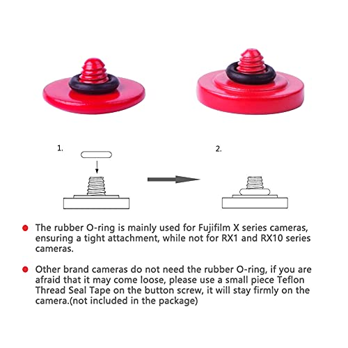 Red Metal Soft Shutter Release Button for Cameras