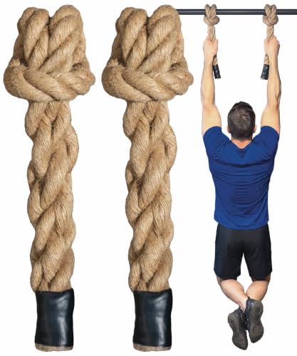 2-Inch Thick Rope Grips for Pull-Ups and Strength Training - Monkey Grip Handles