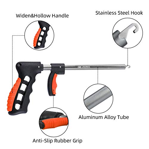 Fishing Plier Fish Lip Gripper Kit - 13.6in Orange & Black