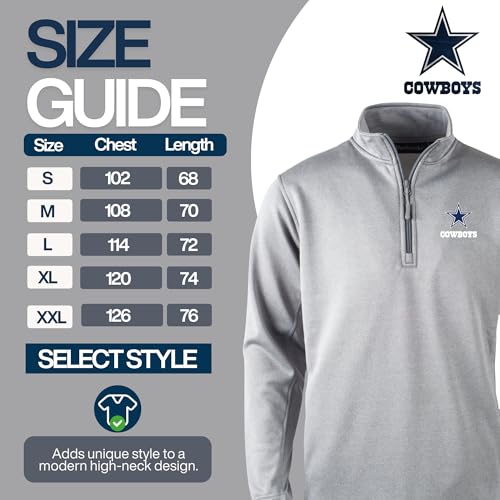 Dunbrooke Men's Royal Buffalo Bills All-Star Tech Quarter-Zip Top - Heather Grey, XX-Large