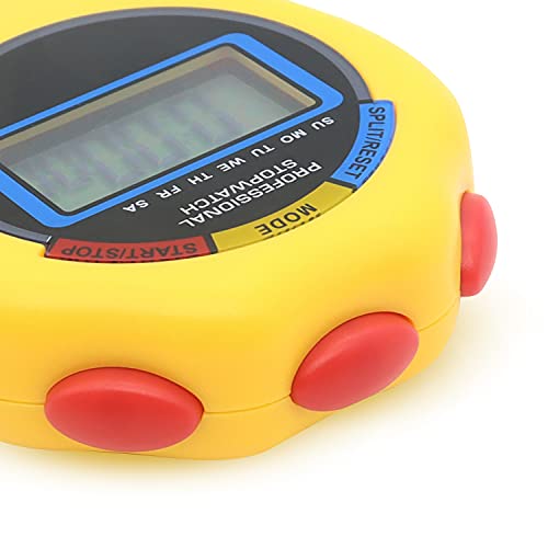 12 Pack Digital Sport Stopwatch Timer - Large Display with Alarm