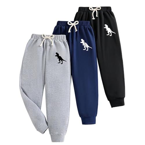 Nivne Tco Toddler Boy Sweatpants Set - Dinosaur Print 3-7T, 6 Years