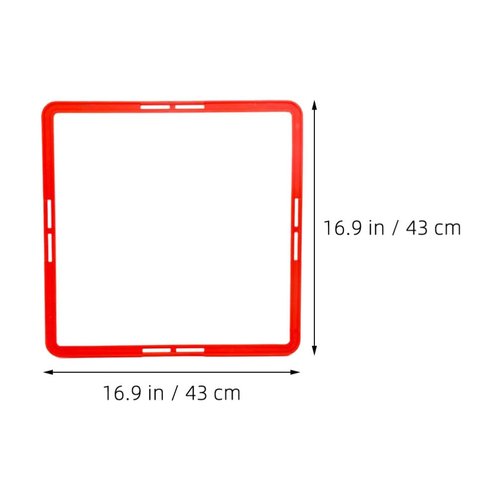 SUPVOX Multi-Function Portable Agility Rings for Football Training 6Pcs Square Speed Circles for Youth Soccer Agility and Footwork Exercises