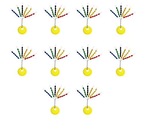 Fishing Bobber Stoppers - 300pcs Multicolor Medium Size Float Stops
