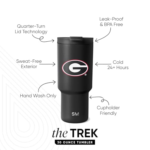 30oz Insulated Tumbler with Straw | Officially Licensed Collegiate Water Bottle | Perfect Gift for Football Fans