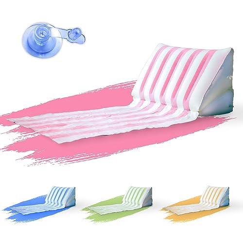 BeachBack Inflatable Beach Lounger Pack of 1 with Adjustable Support Coral